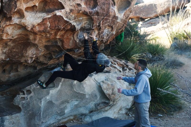 Bouldering in Hueco Tanks on 03/17/2019 with Blue Lizard Climbing and Yoga
Filename: SRM_20190317_0926010.jpg
Aperture: f/4.0
Shutter Speed: 1/250
Body: Canon EOS-1D Mark II
Lens: Canon EF 50mm f/1.8 II