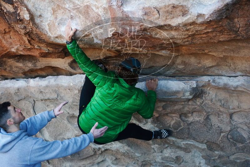 Bouldering in Hueco Tanks on 03/17/2019 with Blue Lizard Climbing and Yoga

Filename: SRM_20190317_0944300.jpg
Aperture: f/4.0
Shutter Speed: 1/200
Body: Canon EOS-1D Mark II
Lens: Canon EF 50mm f/1.8 II