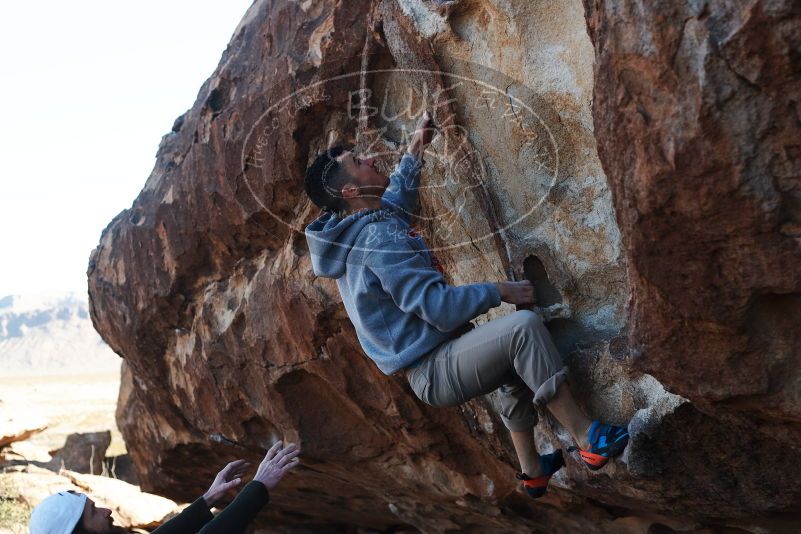 Bouldering in Hueco Tanks on 03/17/2019 with Blue Lizard Climbing and Yoga
Filename: SRM_20190317_0946170.jpg
Aperture: f/4.0
Shutter Speed: 1/500
Body: Canon EOS-1D Mark II
Lens: Canon EF 50mm f/1.8 II