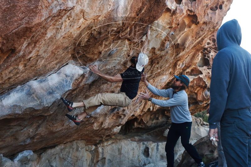 Bouldering in Hueco Tanks on 03/17/2019 with Blue Lizard Climbing and Yoga
Filename: SRM_20190317_1004370.jpg
Aperture: f/4.0
Shutter Speed: 1/320
Body: Canon EOS-1D Mark II
Lens: Canon EF 50mm f/1.8 II