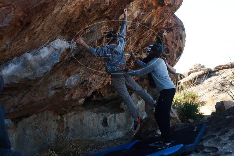 Bouldering in Hueco Tanks on 03/17/2019 with Blue Lizard Climbing and Yoga
Filename: SRM_20190317_1009460.jpg
Aperture: f/4.0
Shutter Speed: 1/640
Body: Canon EOS-1D Mark II
Lens: Canon EF 50mm f/1.8 II