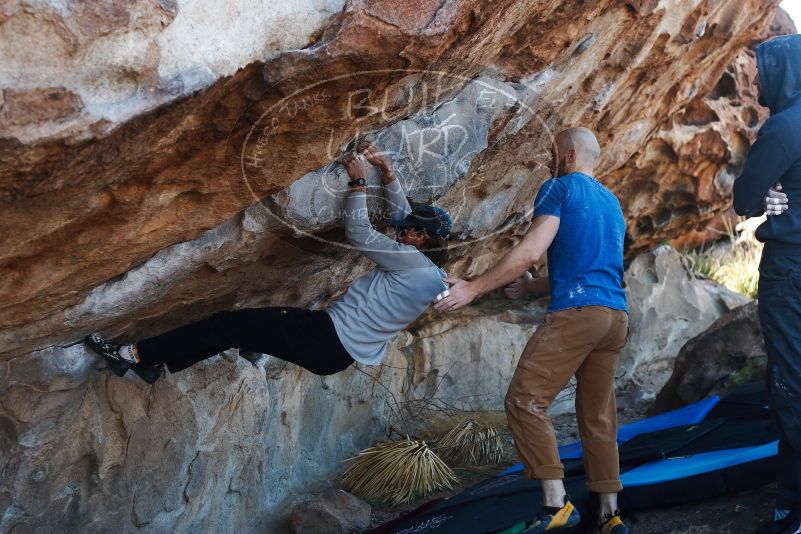 Bouldering in Hueco Tanks on 03/17/2019 with Blue Lizard Climbing and Yoga

Filename: SRM_20190317_1010460.jpg
Aperture: f/4.0
Shutter Speed: 1/320
Body: Canon EOS-1D Mark II
Lens: Canon EF 50mm f/1.8 II