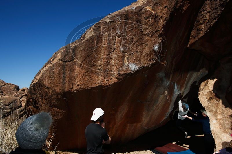 Bouldering in Hueco Tanks on 03/17/2019 with Blue Lizard Climbing and Yoga
Filename: SRM_20190317_1116090.jpg
Aperture: f/6.3
Shutter Speed: 1/250
Body: Canon EOS-1D Mark II
Lens: Canon EF 16-35mm f/2.8 L