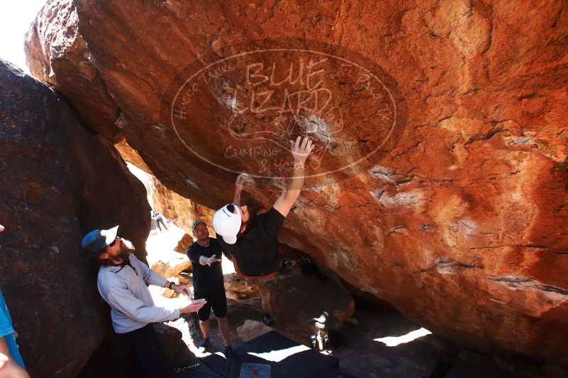Bouldering in Hueco Tanks on 03/17/2019 with Blue Lizard Climbing and Yoga
Filename: SRM_20190317_1250170.jpg
Aperture: f/6.3
Shutter Speed: 1/250
Body: Canon EOS-1D Mark II
Lens: Canon EF 16-35mm f/2.8 L