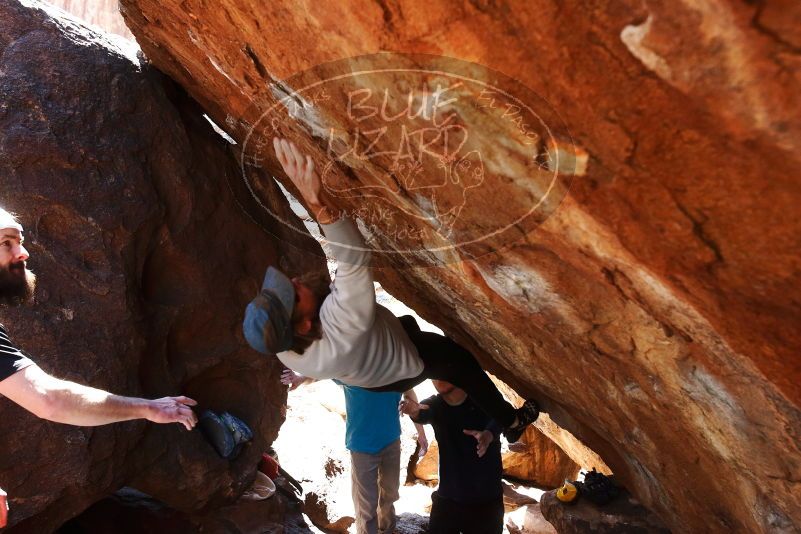 Bouldering in Hueco Tanks on 03/17/2019 with Blue Lizard Climbing and Yoga
Filename: SRM_20190317_1259160.jpg
Aperture: f/5.6
Shutter Speed: 1/320
Body: Canon EOS-1D Mark II
Lens: Canon EF 16-35mm f/2.8 L