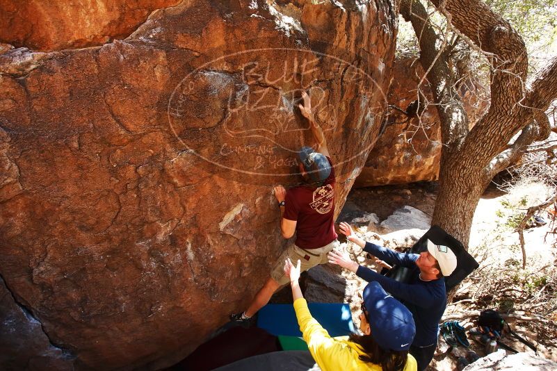 Bouldering in Hueco Tanks on 03/17/2019 with Blue Lizard Climbing and Yoga

Filename: SRM_20190317_1426260.jpg
Aperture: f/5.6
Shutter Speed: 1/250
Body: Canon EOS-1D Mark II
Lens: Canon EF 16-35mm f/2.8 L