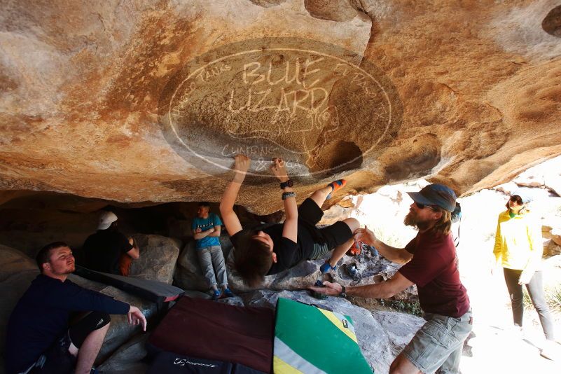 Bouldering in Hueco Tanks on 03/17/2019 with Blue Lizard Climbing and Yoga

Filename: SRM_20190317_1541271.jpg
Aperture: f/5.6
Shutter Speed: 1/250
Body: Canon EOS-1D Mark II
Lens: Canon EF 16-35mm f/2.8 L