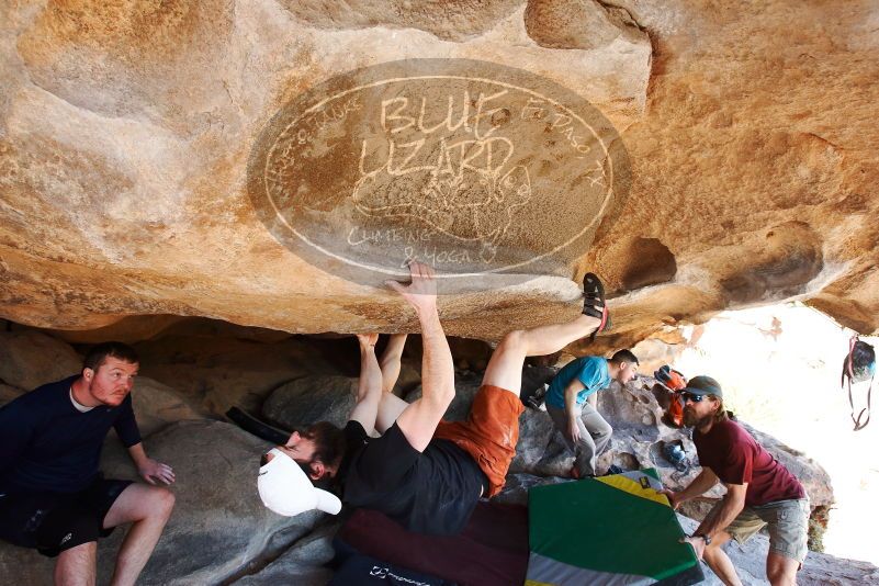 Bouldering in Hueco Tanks on 03/17/2019 with Blue Lizard Climbing and Yoga

Filename: SRM_20190317_1542230.jpg
Aperture: f/5.6
Shutter Speed: 1/250
Body: Canon EOS-1D Mark II
Lens: Canon EF 16-35mm f/2.8 L