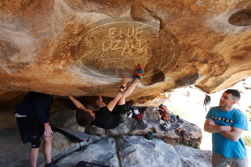 Bouldering in Hueco Tanks on 03/17/2019 with Blue Lizard Climbing and Yoga
Filename: SRM_20190317_1544160.jpg
Aperture: f/5.6
Shutter Speed: 1/250
Body: Canon EOS-1D Mark II
Lens: Canon EF 16-35mm f/2.8 L