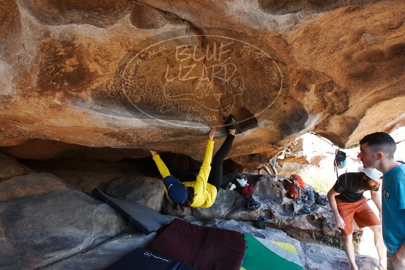 Bouldering in Hueco Tanks on 03/17/2019 with Blue Lizard Climbing and Yoga

Filename: SRM_20190317_1551390.jpg
Aperture: f/5.6
Shutter Speed: 1/250
Body: Canon EOS-1D Mark II
Lens: Canon EF 16-35mm f/2.8 L