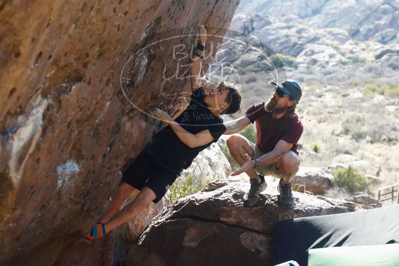Bouldering in Hueco Tanks on 03/17/2019 with Blue Lizard Climbing and Yoga

Filename: SRM_20190317_1654591.jpg
Aperture: f/4.0
Shutter Speed: 1/320
Body: Canon EOS-1D Mark II
Lens: Canon EF 50mm f/1.8 II