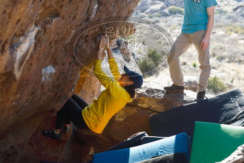 Bouldering in Hueco Tanks on 03/17/2019 with Blue Lizard Climbing and Yoga

Filename: SRM_20190317_1700330.jpg
Aperture: f/4.0
Shutter Speed: 1/320
Body: Canon EOS-1D Mark II
Lens: Canon EF 50mm f/1.8 II