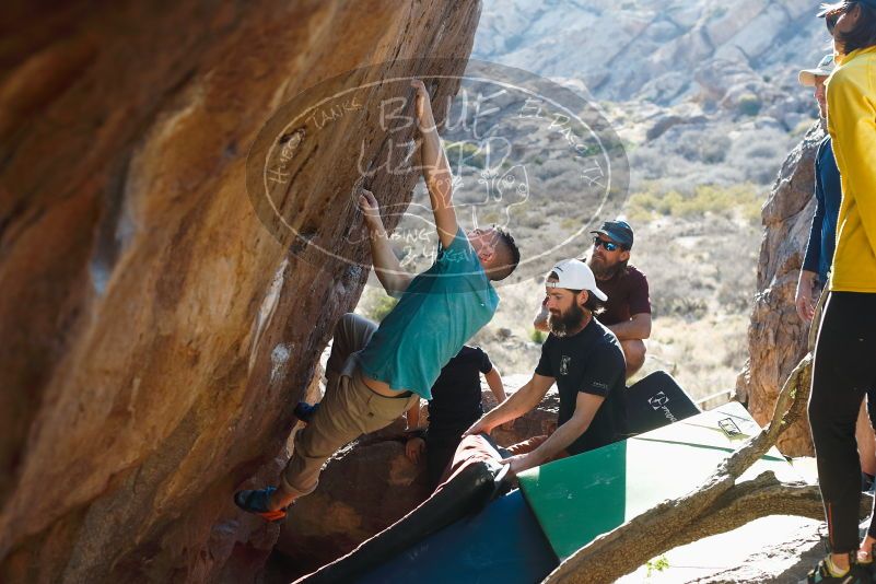 Bouldering in Hueco Tanks on 03/17/2019 with Blue Lizard Climbing and Yoga
Filename: SRM_20190317_1728260.jpg
Aperture: f/4.0
Shutter Speed: 1/250
Body: Canon EOS-1D Mark II
Lens: Canon EF 50mm f/1.8 II