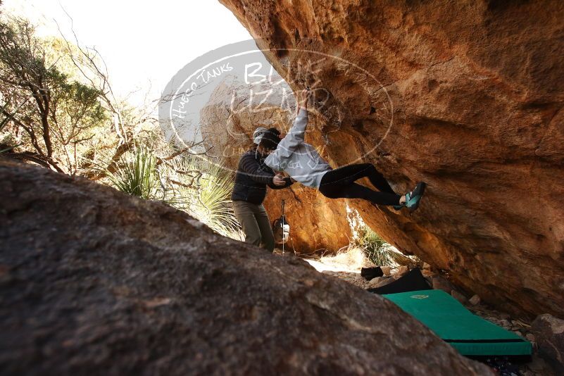 Bouldering in Hueco Tanks on 03/20/2019 with Blue Lizard Climbing and Yoga

Filename: SRM_20190320_1018050.jpg
Aperture: f/5.6
Shutter Speed: 1/250
Body: Canon EOS-1D Mark II
Lens: Canon EF 16-35mm f/2.8 L