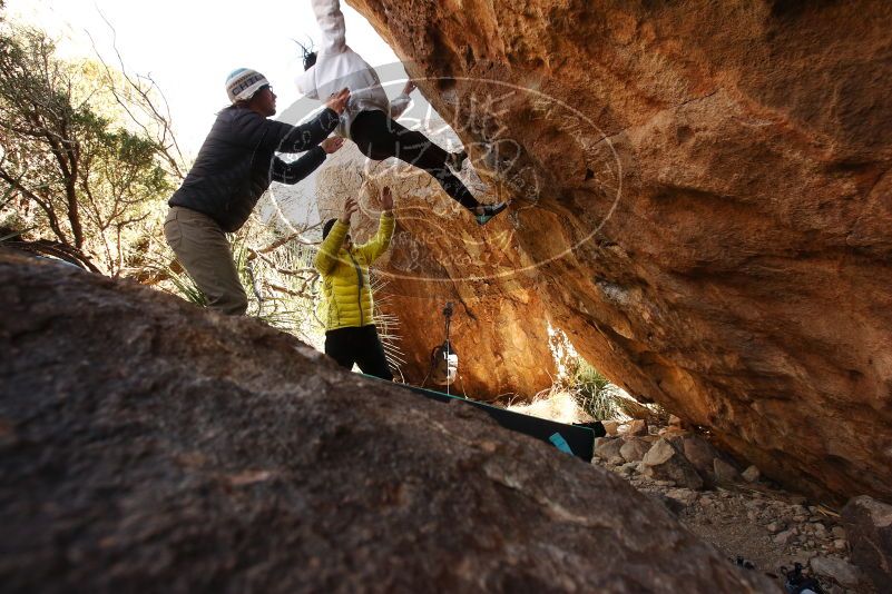 Bouldering in Hueco Tanks on 03/20/2019 with Blue Lizard Climbing and Yoga

Filename: SRM_20190320_1021280.jpg
Aperture: f/5.6
Shutter Speed: 1/250
Body: Canon EOS-1D Mark II
Lens: Canon EF 16-35mm f/2.8 L