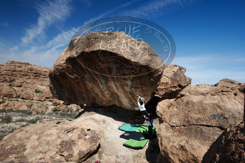 Bouldering in Hueco Tanks on 03/20/2019 with Blue Lizard Climbing and Yoga

Filename: SRM_20190320_1139480.jpg
Aperture: f/5.6
Shutter Speed: 1/250
Body: Canon EOS-1D Mark II
Lens: Canon EF 16-35mm f/2.8 L