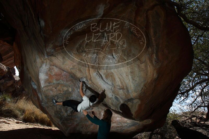 Bouldering in Hueco Tanks on 03/20/2019 with Blue Lizard Climbing and Yoga
Filename: SRM_20190320_1255120.jpg
Aperture: f/5.6
Shutter Speed: 1/250
Body: Canon EOS-1D Mark II
Lens: Canon EF 16-35mm f/2.8 L