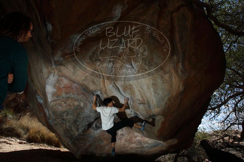 Bouldering in Hueco Tanks on 03/20/2019 with Blue Lizard Climbing and Yoga

Filename: SRM_20190320_1257210.jpg
Aperture: f/5.6
Shutter Speed: 1/250
Body: Canon EOS-1D Mark II
Lens: Canon EF 16-35mm f/2.8 L