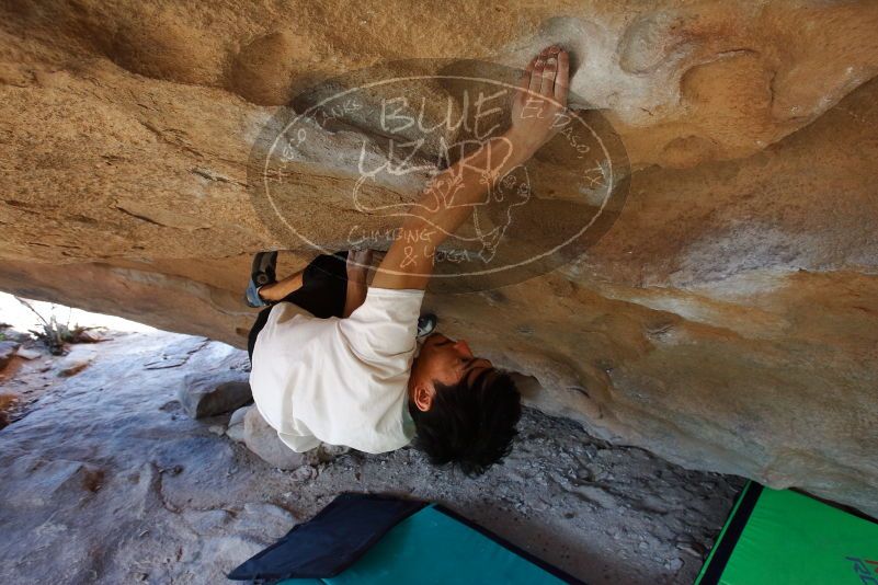 Bouldering in Hueco Tanks on 03/20/2019 with Blue Lizard Climbing and Yoga

Filename: SRM_20190320_1547470.jpg
Aperture: f/5.6
Shutter Speed: 1/200
Body: Canon EOS-1D Mark II
Lens: Canon EF 16-35mm f/2.8 L