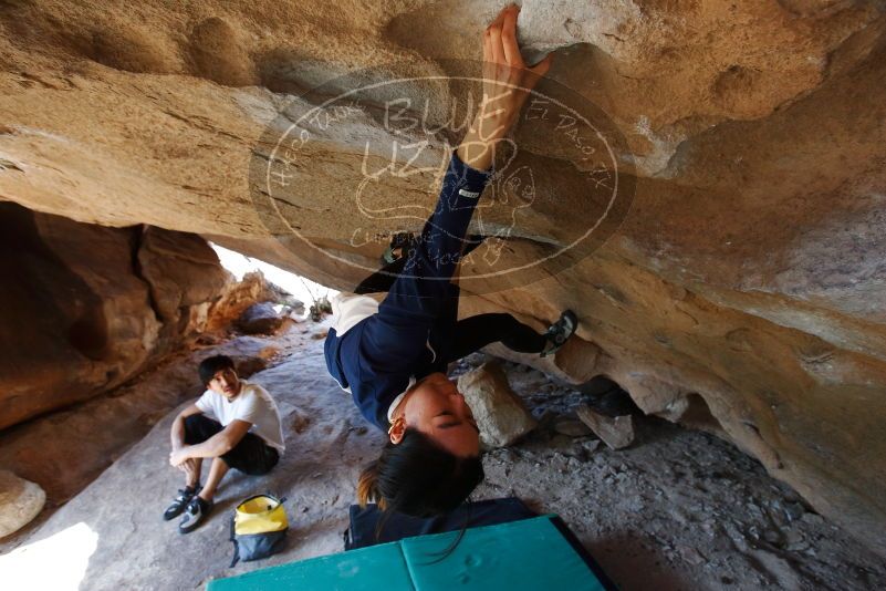 Bouldering in Hueco Tanks on 03/20/2019 with Blue Lizard Climbing and Yoga

Filename: SRM_20190320_1557232.jpg
Aperture: f/5.6
Shutter Speed: 1/200
Body: Canon EOS-1D Mark II
Lens: Canon EF 16-35mm f/2.8 L