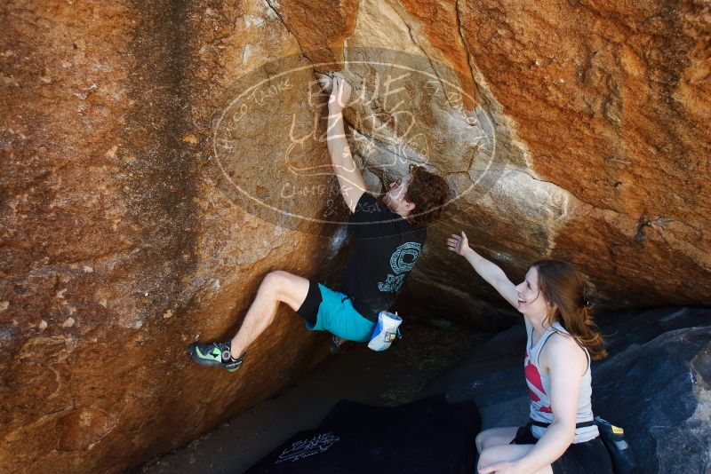 Bouldering in Hueco Tanks on 03/29/2019 with Blue Lizard Climbing and Yoga
Filename: SRM_20190329_0954371.jpg
Aperture: f/5.6
Shutter Speed: 1/160
Body: Canon EOS-1D Mark II
Lens: Canon EF 16-35mm f/2.8 L