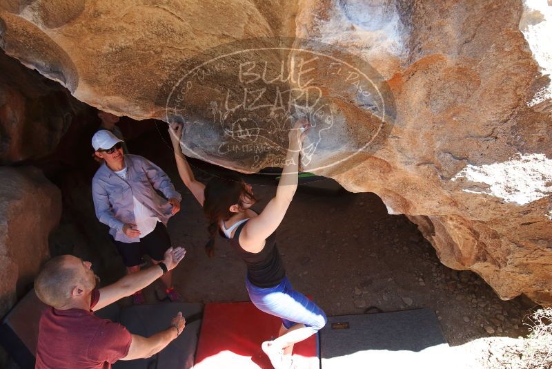 Bouldering in Hueco Tanks on 03/29/2019 with Blue Lizard Climbing and Yoga
Filename: SRM_20190329_1219220.jpg
Aperture: f/5.6
Shutter Speed: 1/320
Body: Canon EOS-1D Mark II
Lens: Canon EF 16-35mm f/2.8 L