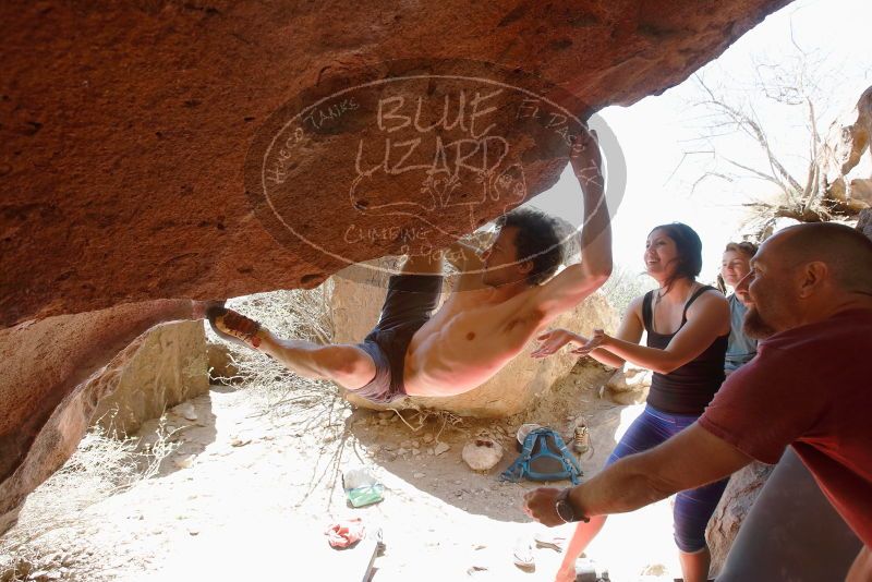 Bouldering in Hueco Tanks on 03/29/2019 with Blue Lizard Climbing and Yoga

Filename: SRM_20190329_1228242.jpg
Aperture: f/5.6
Shutter Speed: 1/250
Body: Canon EOS-1D Mark II
Lens: Canon EF 16-35mm f/2.8 L