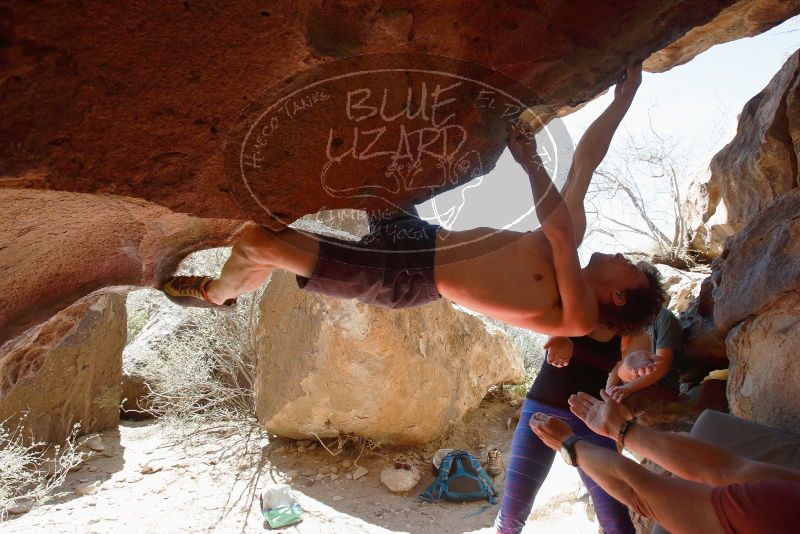 Bouldering in Hueco Tanks on 03/29/2019 with Blue Lizard Climbing and Yoga
Filename: SRM_20190329_1228310.jpg
Aperture: f/5.6
Shutter Speed: 1/400
Body: Canon EOS-1D Mark II
Lens: Canon EF 16-35mm f/2.8 L