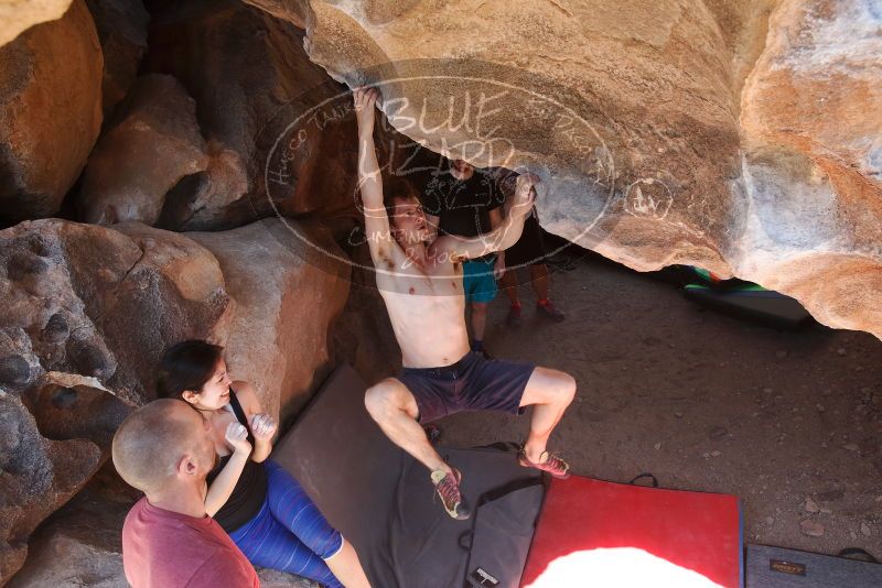 Bouldering in Hueco Tanks on 03/29/2019 with Blue Lizard Climbing and Yoga

Filename: SRM_20190329_1235071.jpg
Aperture: f/5.6
Shutter Speed: 1/250
Body: Canon EOS-1D Mark II
Lens: Canon EF 16-35mm f/2.8 L