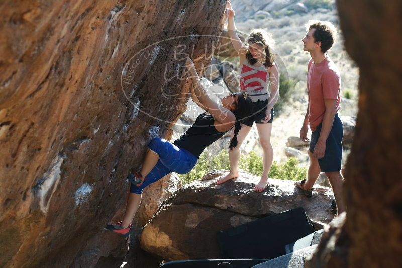 Bouldering in Hueco Tanks on 03/29/2019 with Blue Lizard Climbing and Yoga

Filename: SRM_20190329_1735290.jpg
Aperture: f/4.0
Shutter Speed: 1/250
Body: Canon EOS-1D Mark II
Lens: Canon EF 50mm f/1.8 II