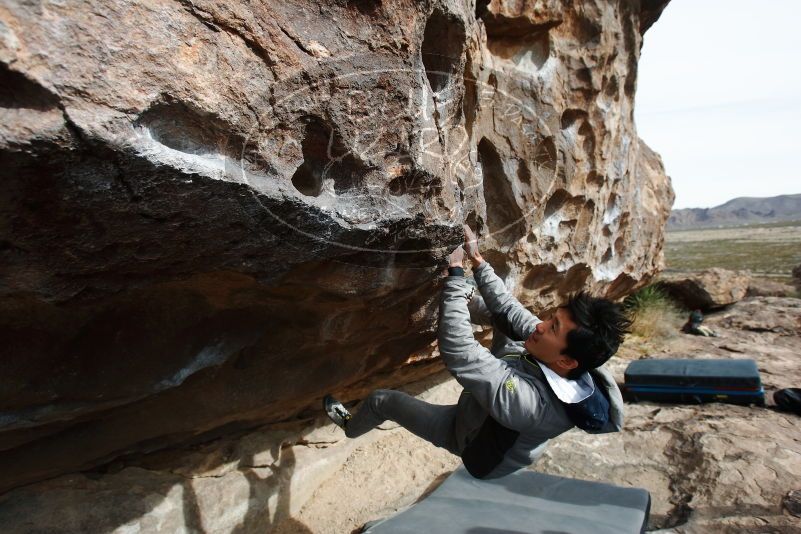 Bouldering in Hueco Tanks on 03/30/2019 with Blue Lizard Climbing and Yoga

Filename: SRM_20190330_0955140.jpg
Aperture: f/5.6
Shutter Speed: 1/400
Body: Canon EOS-1D Mark II
Lens: Canon EF 16-35mm f/2.8 L