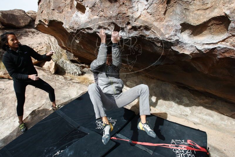 Bouldering in Hueco Tanks on 03/30/2019 with Blue Lizard Climbing and Yoga

Filename: SRM_20190330_1013260.jpg
Aperture: f/5.6
Shutter Speed: 1/400
Body: Canon EOS-1D Mark II
Lens: Canon EF 16-35mm f/2.8 L