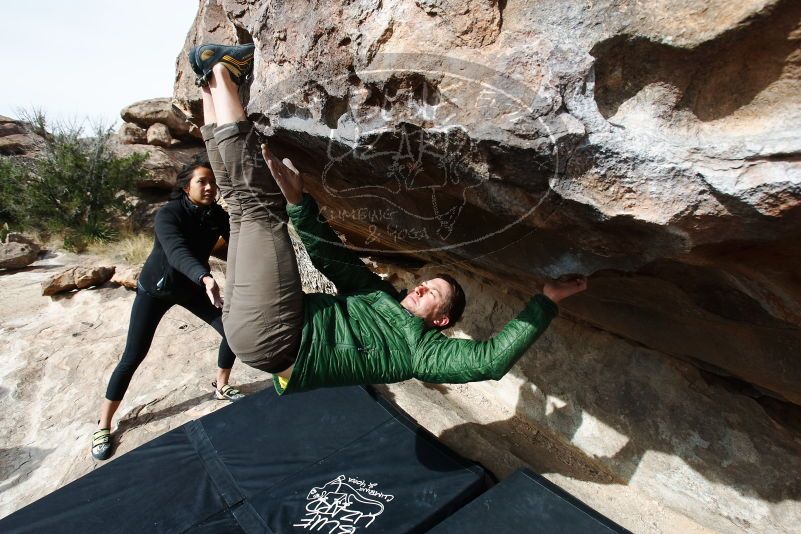 Bouldering in Hueco Tanks on 03/30/2019 with Blue Lizard Climbing and Yoga

Filename: SRM_20190330_1021031.jpg
Aperture: f/5.6
Shutter Speed: 1/400
Body: Canon EOS-1D Mark II
Lens: Canon EF 16-35mm f/2.8 L