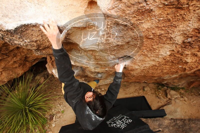 Bouldering in Hueco Tanks on 03/30/2019 with Blue Lizard Climbing and Yoga

Filename: SRM_20190330_1306461.jpg
Aperture: f/5.6
Shutter Speed: 1/200
Body: Canon EOS-1D Mark II
Lens: Canon EF 16-35mm f/2.8 L