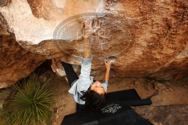 Bouldering in Hueco Tanks on 03/30/2019 with Blue Lizard Climbing and Yoga

Filename: SRM_20190330_1318460.jpg
Aperture: f/5.6
Shutter Speed: 1/320
Body: Canon EOS-1D Mark II
Lens: Canon EF 16-35mm f/2.8 L