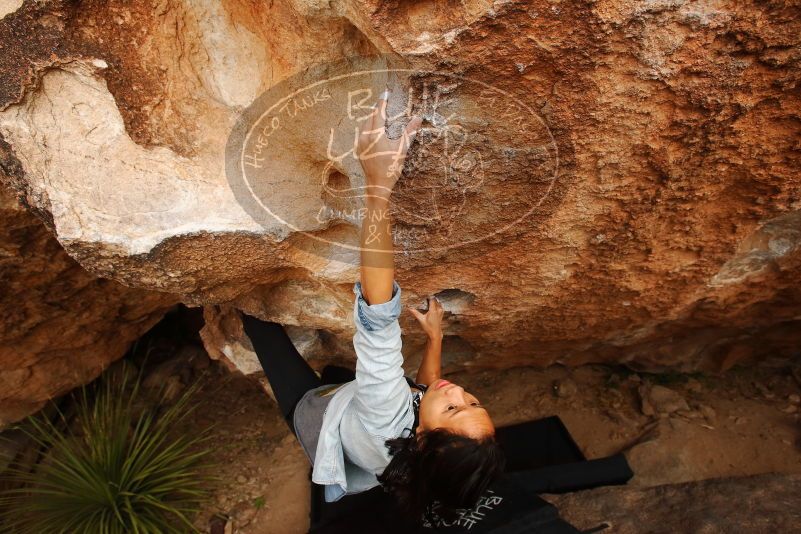 Bouldering in Hueco Tanks on 03/30/2019 with Blue Lizard Climbing and Yoga

Filename: SRM_20190330_1318520.jpg
Aperture: f/5.6
Shutter Speed: 1/400
Body: Canon EOS-1D Mark II
Lens: Canon EF 16-35mm f/2.8 L