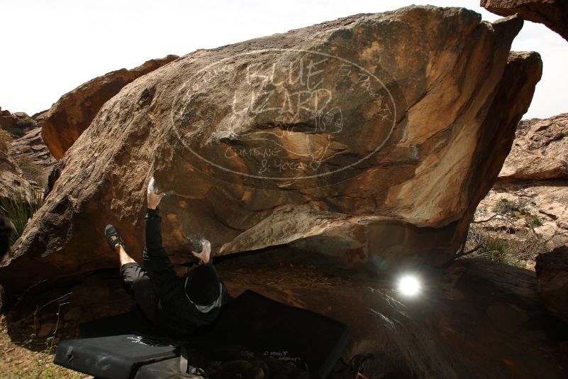 Bouldering in Hueco Tanks on 03/30/2019 with Blue Lizard Climbing and Yoga

Filename: SRM_20190330_1341120.jpg
Aperture: f/5.6
Shutter Speed: 1/250
Body: Canon EOS-1D Mark II
Lens: Canon EF 16-35mm f/2.8 L