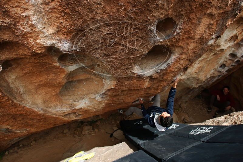 Bouldering in Hueco Tanks on 03/30/2019 with Blue Lizard Climbing and Yoga

Filename: SRM_20190330_1438210.jpg
Aperture: f/5.6
Shutter Speed: 1/250
Body: Canon EOS-1D Mark II
Lens: Canon EF 16-35mm f/2.8 L