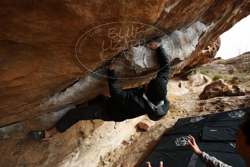 Bouldering in Hueco Tanks on 03/30/2019 with Blue Lizard Climbing and Yoga

Filename: SRM_20190330_1616230.jpg
Aperture: f/5.6
Shutter Speed: 1/250
Body: Canon EOS-1D Mark II
Lens: Canon EF 16-35mm f/2.8 L