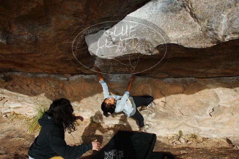 Bouldering in Hueco Tanks on 03/30/2019 with Blue Lizard Climbing and Yoga
Filename: SRM_20190330_1635300.jpg
Aperture: f/5.6
Shutter Speed: 1/500
Body: Canon EOS-1D Mark II
Lens: Canon EF 16-35mm f/2.8 L
