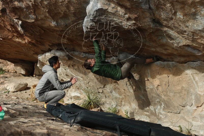 Bouldering in Hueco Tanks on 03/30/2019 with Blue Lizard Climbing and Yoga

Filename: SRM_20190330_1644140.jpg
Aperture: f/4.0
Shutter Speed: 1/400
Body: Canon EOS-1D Mark II
Lens: Canon EF 50mm f/1.8 II