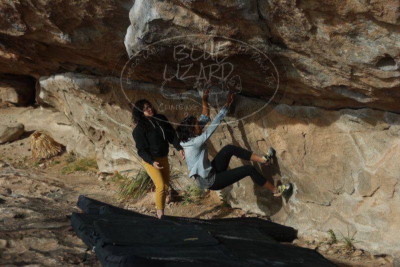 Bouldering in Hueco Tanks on 03/30/2019 with Blue Lizard Climbing and Yoga

Filename: SRM_20190330_1654560.jpg
Aperture: f/4.0
Shutter Speed: 1/640
Body: Canon EOS-1D Mark II
Lens: Canon EF 50mm f/1.8 II
