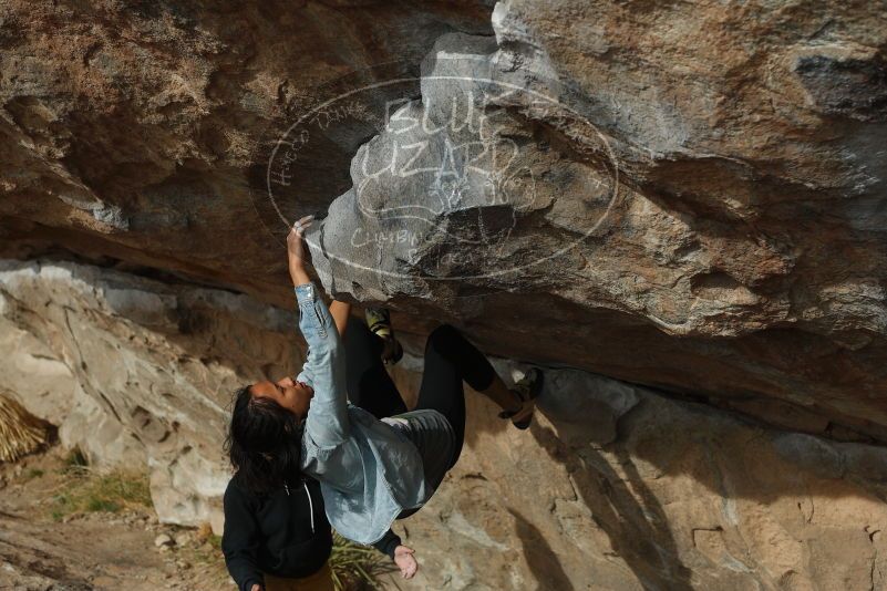 Bouldering in Hueco Tanks on 03/30/2019 with Blue Lizard Climbing and Yoga
Filename: SRM_20190330_1655140.jpg
Aperture: f/4.0
Shutter Speed: 1/640
Body: Canon EOS-1D Mark II
Lens: Canon EF 50mm f/1.8 II