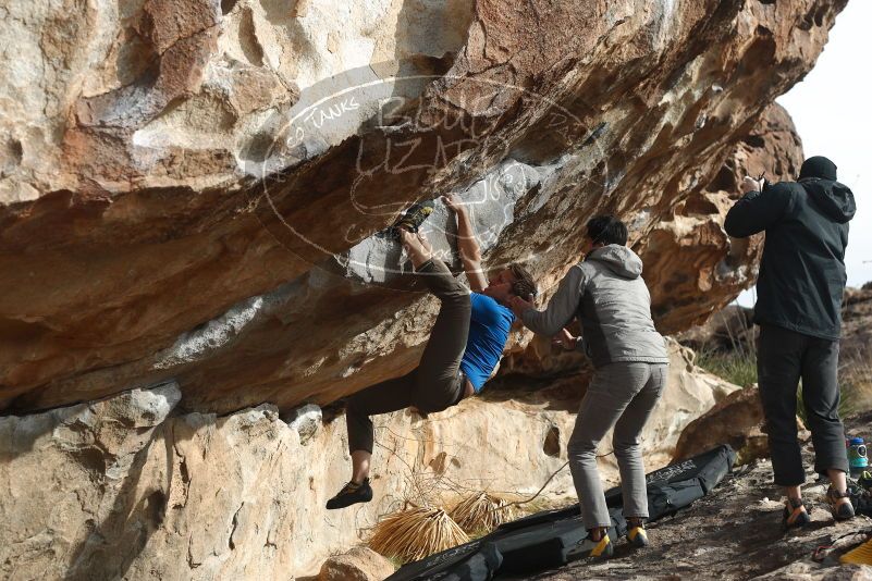 Bouldering in Hueco Tanks on 03/30/2019 with Blue Lizard Climbing and Yoga

Filename: SRM_20190330_1708320.jpg
Aperture: f/4.0
Shutter Speed: 1/400
Body: Canon EOS-1D Mark II
Lens: Canon EF 50mm f/1.8 II