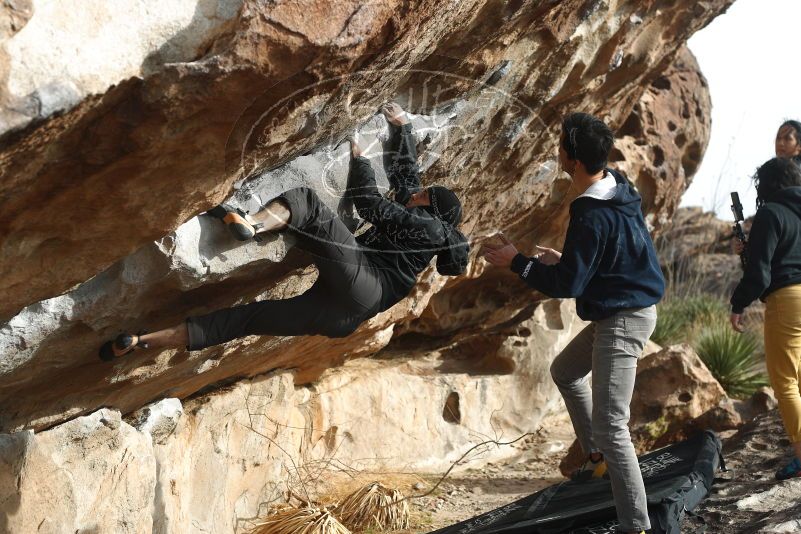 Bouldering in Hueco Tanks on 03/30/2019 with Blue Lizard Climbing and Yoga

Filename: SRM_20190330_1729390.jpg
Aperture: f/4.0
Shutter Speed: 1/250
Body: Canon EOS-1D Mark II
Lens: Canon EF 50mm f/1.8 II