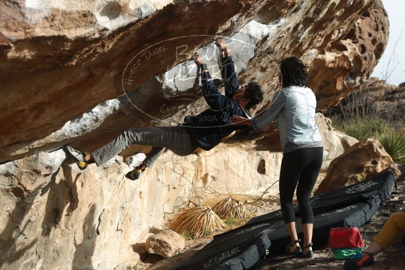 Bouldering in Hueco Tanks on 03/30/2019 with Blue Lizard Climbing and Yoga
Filename: SRM_20190330_1731020.jpg
Aperture: f/4.0
Shutter Speed: 1/400
Body: Canon EOS-1D Mark II
Lens: Canon EF 50mm f/1.8 II