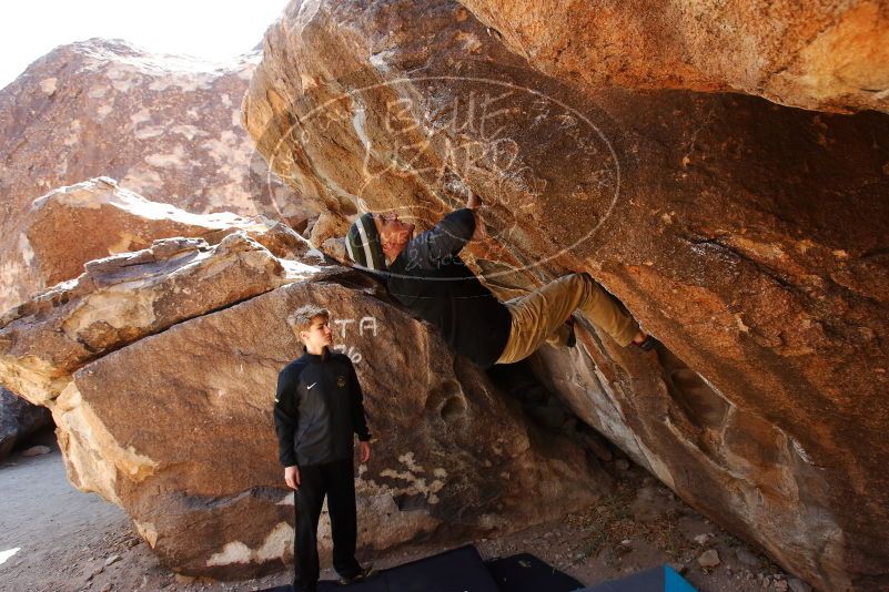 Bouldering in Hueco Tanks on 03/31/2019 with Blue Lizard Climbing and Yoga
Filename: SRM_20190331_1128460.jpg
Aperture: f/5.6
Shutter Speed: 1/250
Body: Canon EOS-1D Mark II
Lens: Canon EF 16-35mm f/2.8 L
