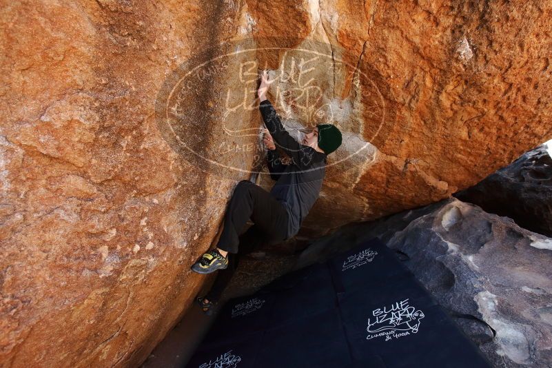 Bouldering in Hueco Tanks on 03/31/2019 with Blue Lizard Climbing and Yoga
Filename: SRM_20190331_1208040.jpg
Aperture: f/5.6
Shutter Speed: 1/250
Body: Canon EOS-1D Mark II
Lens: Canon EF 16-35mm f/2.8 L