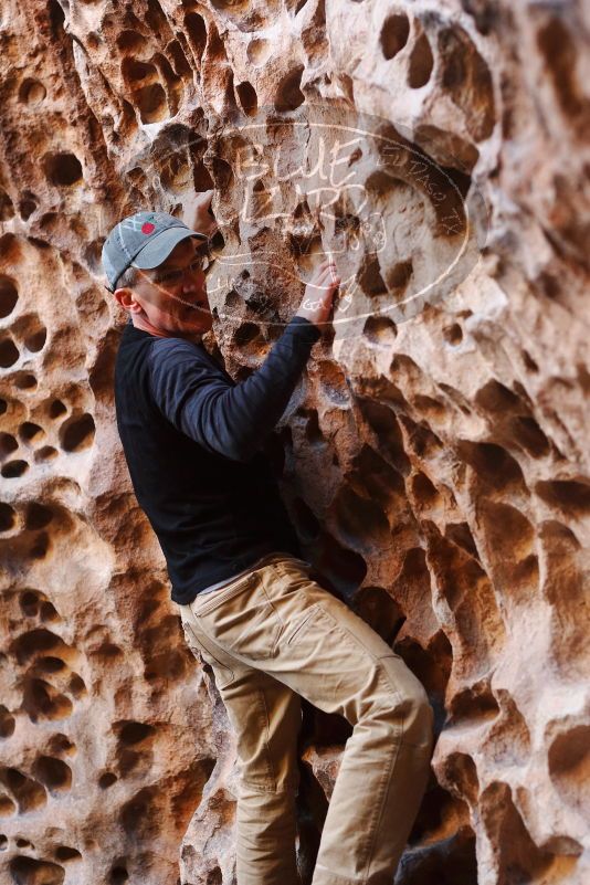 Bouldering in Hueco Tanks on 03/31/2019 with Blue Lizard Climbing and Yoga

Filename: SRM_20190331_1517230.jpg
Aperture: f/3.5
Shutter Speed: 1/100
Body: Canon EOS-1D Mark II
Lens: Canon EF 50mm f/1.8 II