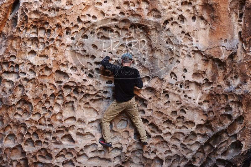 Bouldering in Hueco Tanks on 03/31/2019 with Blue Lizard Climbing and Yoga

Filename: SRM_20190331_1517500.jpg
Aperture: f/3.5
Shutter Speed: 1/125
Body: Canon EOS-1D Mark II
Lens: Canon EF 50mm f/1.8 II